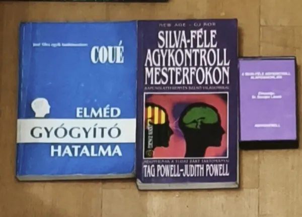 2db agykontrollal kapcsolatos mű + ajándék kazetta: Silva-félr agykontroll mesterfokon, Elméd gyógyító hatalma + A Silva-féle agykontroll alapgyakorlata Biztonságos fizetés
