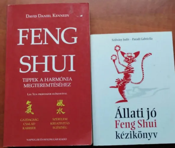 Végkiárusítás 2db Feng Shui: Állati jó Feng Shui kézikönyv;Feng Shui tippek a harmónia megteremtéséhez