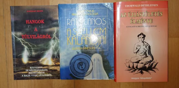 3 könyv a túlvilágról: Hangol a túlvilágról, A szellem kalandjai, Az újjászületés élménye Biztonságos fizetés