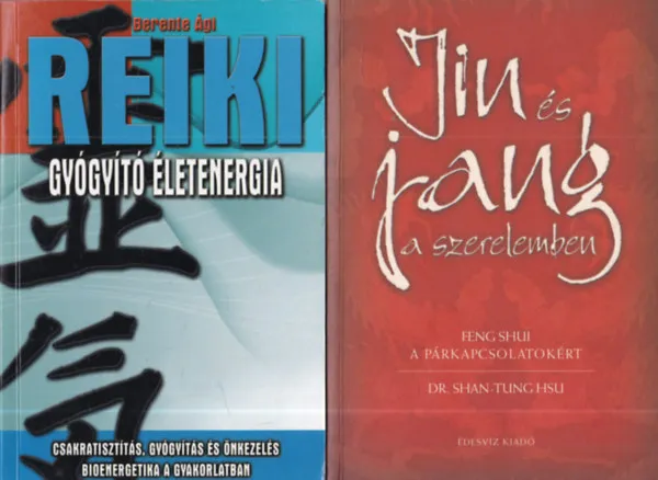 Azonnal elérhető 2 db ezotéria: Reiki - Gyógyító életenergia + Jin és jang a szerelemben