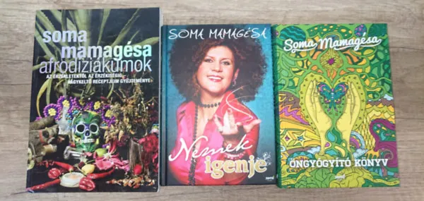 Legkelendőbb 3 könyv Somam Mamagésától: Nemek igenje, Öngyógyító könyv, Afrodiziákumok