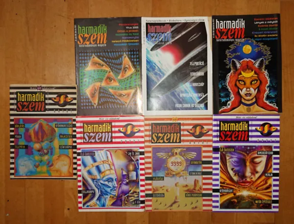 7 szám a harmadik szem magazinból: 1995. június, 1995. október, 1995. november, 1995.december, 1996. december, 1998 július, 1998 augusztus Kiárusítás