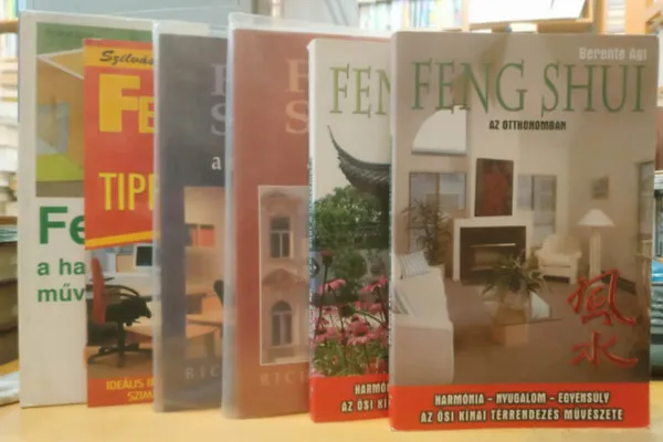 6 db Feng shui a harmonikus élet művészete; Feng shui az otthonomban; Feng shui a kertemben; Feng shui a városban; Feng shui a munkahelyen; Feng shui kalauz tippek irodára Kedvezményes ár