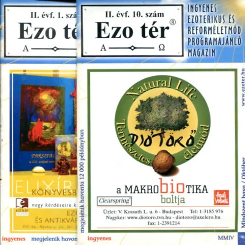 Ezo tér - ezoterikus magazin (2 db) Nézd meg most