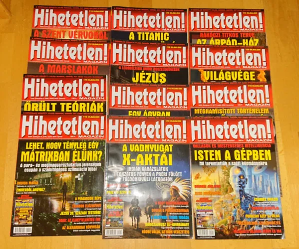 A Hihetetlen! magazin teljes XXIV.: évfolyama - 12. szám (2024. január - december) Különleges ajánlat