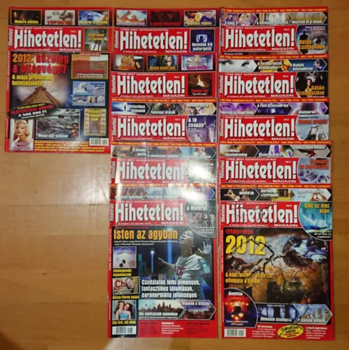 Akciós ár 11 db Hihetetlen! magazin 2009-ből: 2009/január, március, április, május, június, július, augusztus, szeptember, október, november, december (a februári szám hiányzik!)