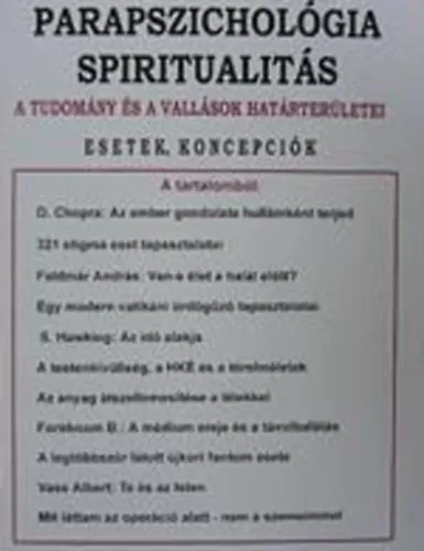 Bestseller Parapszichológia-Spiritualitás 2004/3.