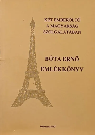 Árcsökkenés Bóta Ernő emlékkönyv - Két emberöltő a magyarság szolgálatában