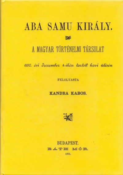 Aba Samu király Legkelendőbb