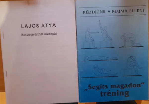 Bestseller 2 db könyv: Lajos atya összegyűjtött morzsái, Segíts magadon tréning: Küzdjünk a reuma ellen