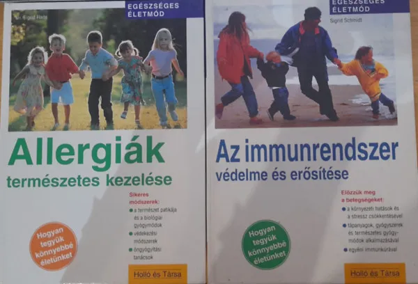2 db egészséges életmód könyv: Allergiák természetes kezelése, Az immunrendszer védelme és erősítése Alacsony ár