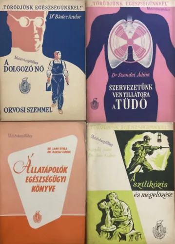 Egészségügyi felvilágosító könyvcsomag (10 kötet) mutatványpéldányok Végkiárusítás