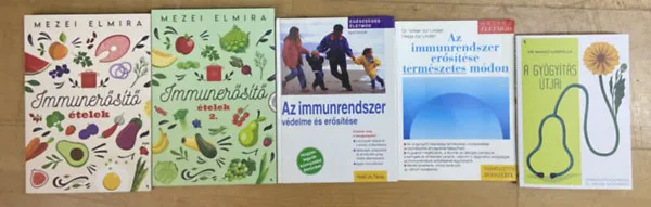5 db könyv az egészséges immunrendszerért - Immunerősító ételek, Immunerősító ételek 2., Az immunrendszer, Az immunrendszer erősítése természetes módon, A gyógyítás útjai Akció
