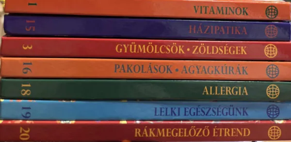 7 db könyv az Egészséges Életmód sorozatból Azonnali szállítás