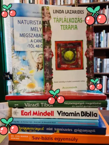 Egészséges életmód könyvcsomag 8 darabos KÖNYVMENTŐ AJÁNLAT: Táplálkozásterápia, Naturista kezelések, melyekkel megszabadulhatunk a candidiasis-től 48 óra alatt, Magas vérnyomás a betegek szemszögéből, Népbetegségek megelőzése Vedd meg most