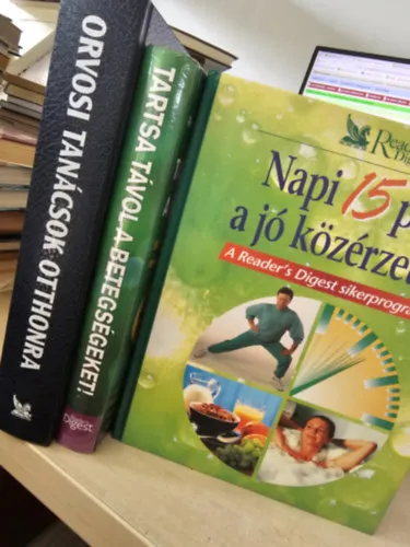 3db Reader's Digest album: Orvosi tanácsok otthonra+ Tartsa távol a betegségeket+ Napi 15 perc a jó közérzetért Rendeld meg most