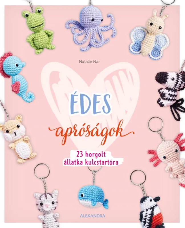 Olcsóbb Édes apróságok - 23 horgolt állatka kulcstartóra