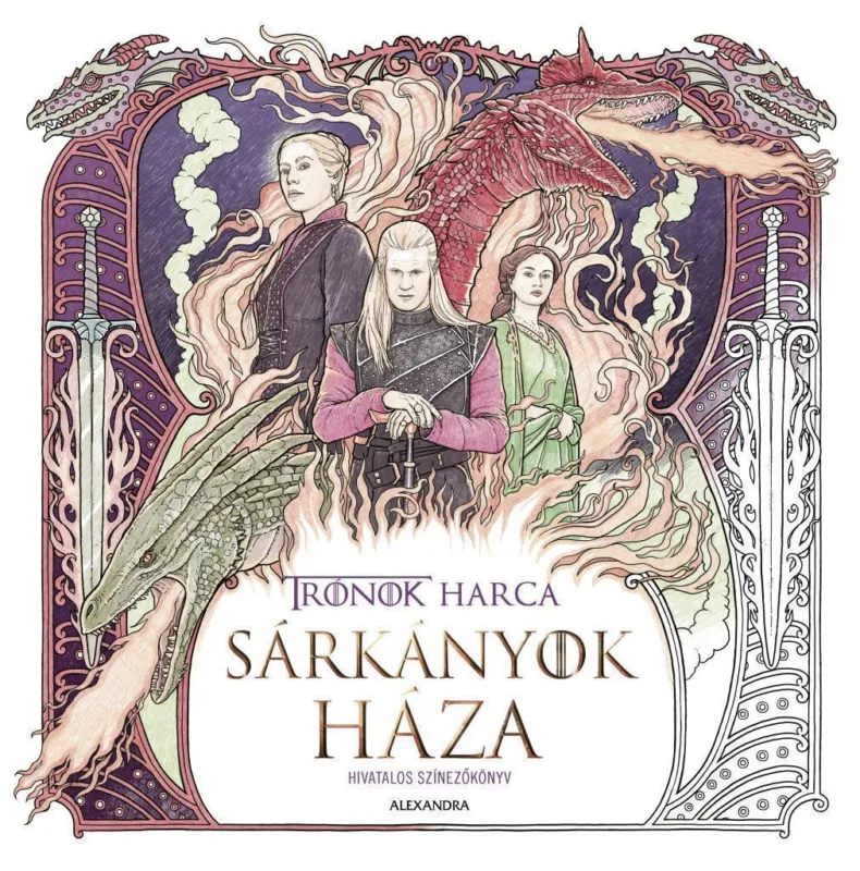 Árcsökkenés Sárkányok háza - hivatalos színezőkönyv