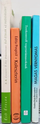 Rendeld meg most 4 DB EGÉSZSÉGES ÉLETMÓD KÖNYV: CLEMENT-DIGERONIMO:ÉLŐ ÉTELEK AZ EGÉSZSÉGÉRT+POSPISIL:KOLESZTERIN+TISSIER:TESTKONTROLL VEGETÁRIÁNUSOKNAK+GAÁLNÉ-DR. ZAJKÁS:MAGAS VÉRNYOMÁS