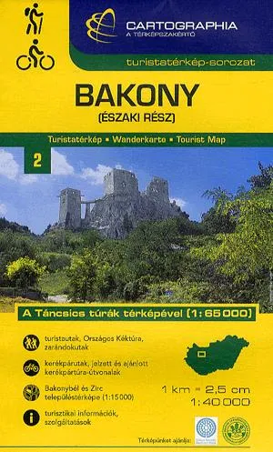 Bakony (északi rész) 1 : 40 000 - Turistatérkép Vedd meg online