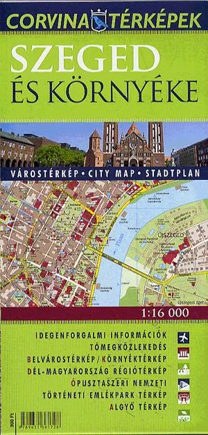 Szeged és környéke - Várostérkép 1:16 000 Újdonság