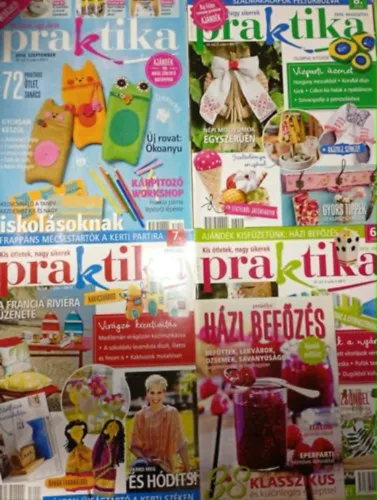 4 db. Praktika Magazin - 2016.jún. - 6. szám, 2016.júl. 7. szám, 2016.aug. 8. szám, 2016.szept. 9. szám (szabás-varrás-kötés-hobby-lakásdivat-kézimunka) Ajánlat