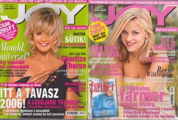 2 db Joy magazin: IX. évfolyam 2006/3., 4. számok Kiárusítás