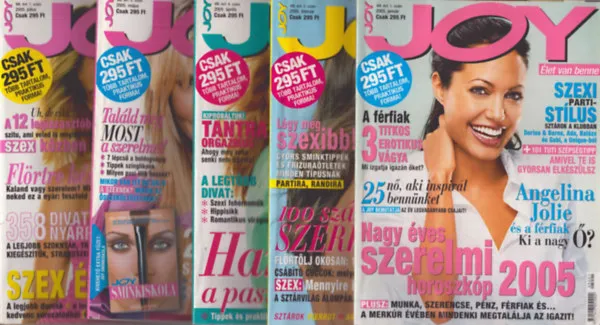 5 db Joy magazin: 2005/1., 2., 4., 5., 7. számok Legnépszerűbb