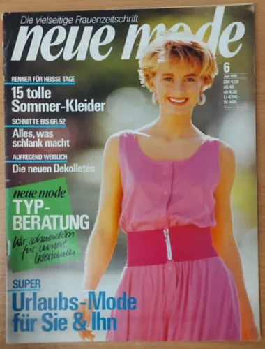Akciós ár Die vielseitige Frauenzeitschrift - Neue Mode Juni 1988