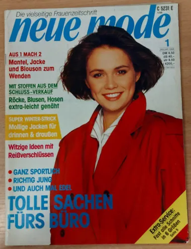 Korlátozott ajánlat Die vielseitige Frauenzeitschrift - Neue Mode Januar 1988