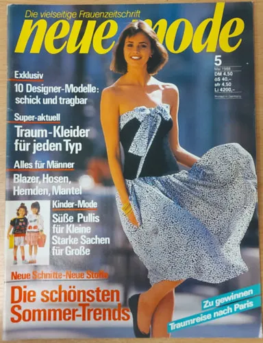 Die vielseitige Frauenzeitschrift - Neue Mode Mai 1988 Biztonságos fizetés