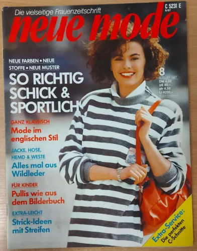 Szuper akció Die vielseitige Frauenzeitschrift - Neue Mode August 1987