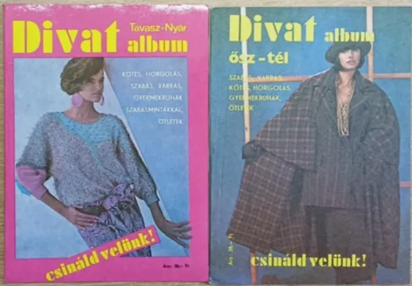 Népszerű 2db Divat album (tavasz-nyár, ősz-tél)