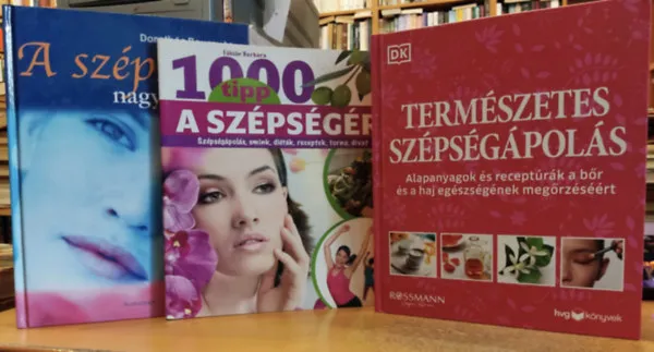 Akció 1000 tipp a szépségért + A szépség nagykönyve + Természetes szépségápolás (3 kötet)
