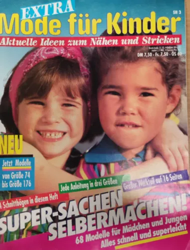 Vedd meg online Extra Mode für Kinder- Aktuelle Ideen zum Nähen und Stricken