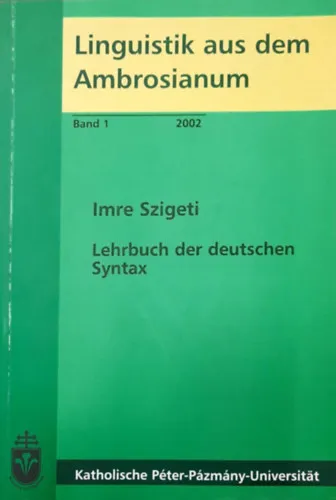 Biztonságos fizetés Lehrbuch der Deutschen Syntax