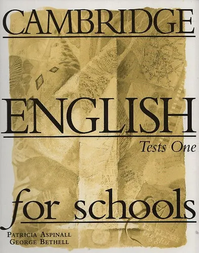 Bestseller Cambridge English for schools - Tests One