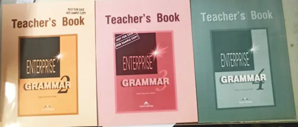 Olcsó 3 db - Teachers book :Enterprise Grammar 2 +3 +4