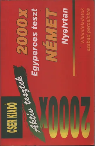 Outlet 2000x Egyperces teszt - Német nyelvtan