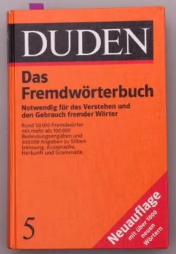 Azonnal elérhető Das Fremdwörterbuch