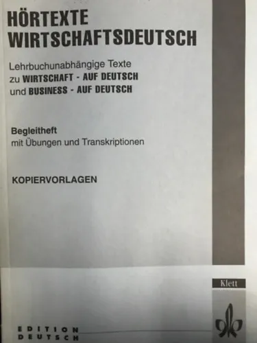 Hörtexte Wirtschaftsdeutsch Kedvezmény