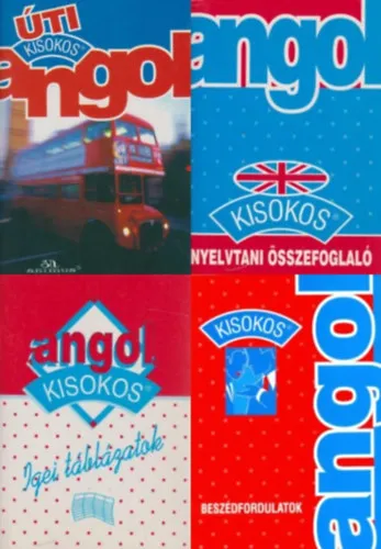 Vedd meg online 4 db Angol kisokos: Angol úti kisokos + Angol beszédfordulatok + Angol igei táblázatok + Angol nyelvtani összefoglaló