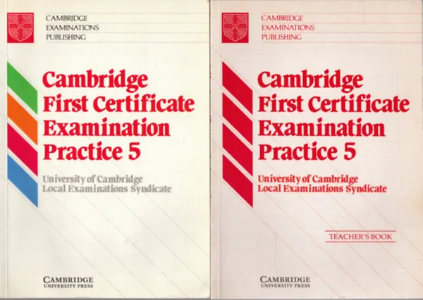 Ajánlat Cambridge First Certificate Examination Practice 5 + Cambridge First Certificate Examination Practice 5 teacher's book