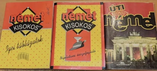 Gyors szállítás 3 db Német kisokos: Igei táblázatok + Nyelvtani összefoglaló + Úti kisokos