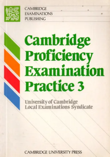Biztonságos vásárlás Cambridge Proficiency Examination Practice 3