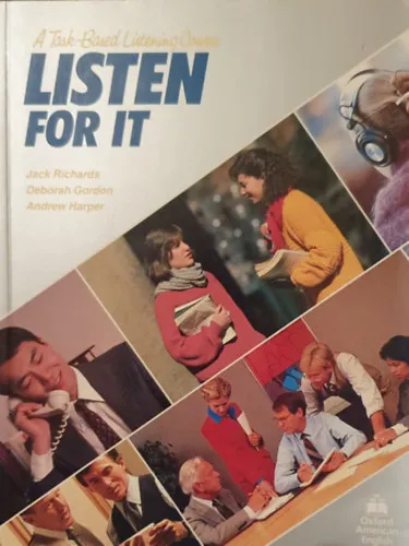 Listen for it -A Task-Based Listening Course Kihagyhatatlan ajánlat