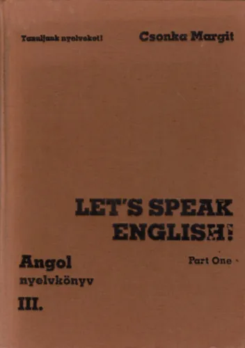 Let's speak English - Part one Árengedmény