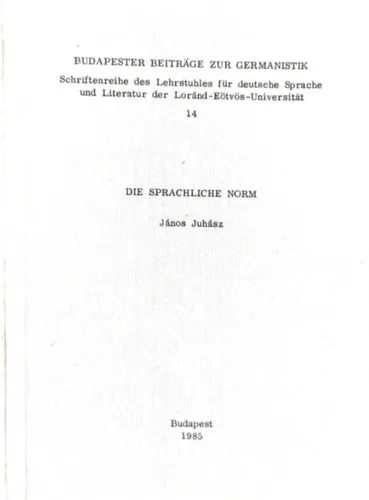Die Sprachliche Norm Szezonális akció