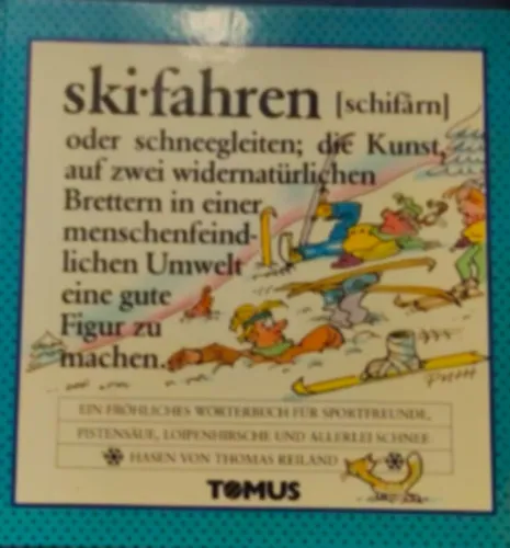 Exkluzív ajánlat Fröhliches Wörterbuch skiofahren