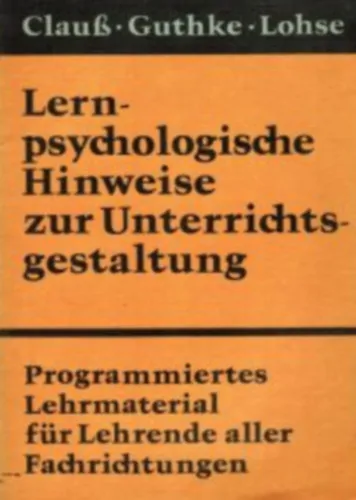 Biztonságos fizetés Lernpsychologische Hinweise zur Unterrichtsgestaltung